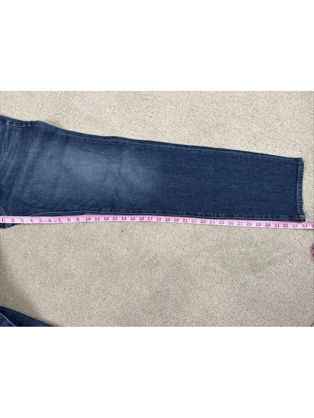 NWT Express Mens Slim Straight Stretch Jeans Medium Wash 34x34 47280434